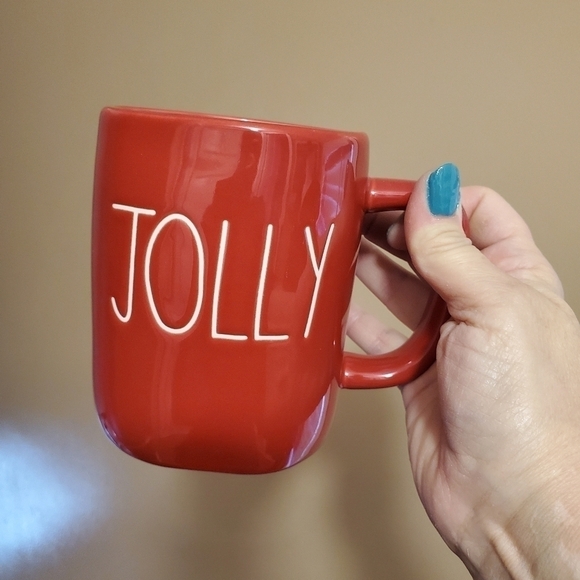 NWOT Rae Dunn JOLLY set of 2 Mugs - Picture 9 of 10